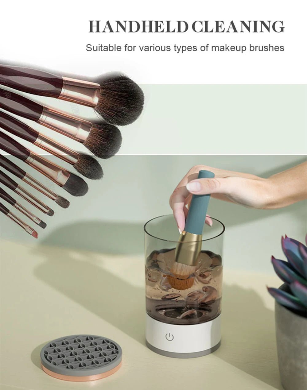 Electric Makeup Brush Cleaner| Make up clean and neat - Luminosh