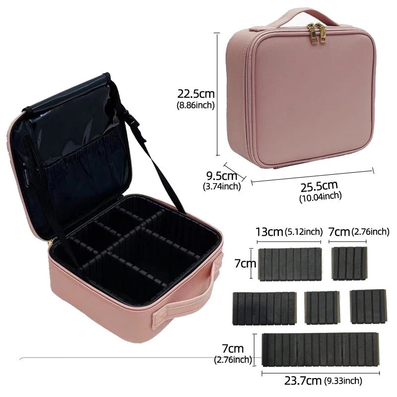 PU Leather Cosmetic Bag | Portable & Versatile Makeup Organizer - Luminosh